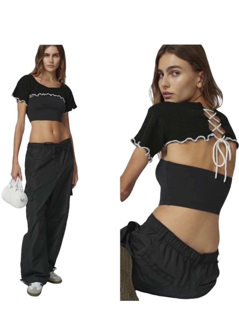 Urban Outfitters Reversible Isa Shrug Cardigan